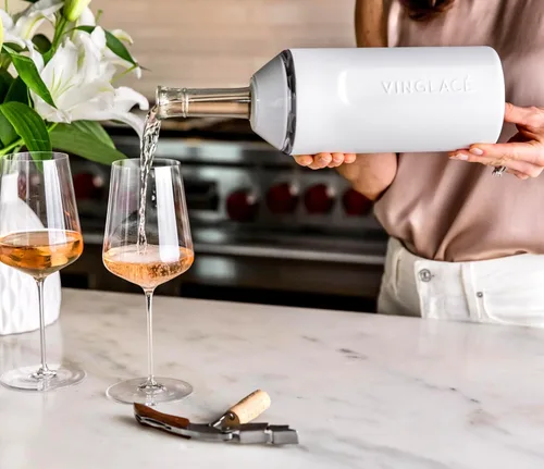 Vista 7 de Vinglacé Enfriador de Botella de Vino - Aislador de Champán Portátil - Funda de Enfriador de Vino de Acero Inoxidable - Mantiene el Vino Frío