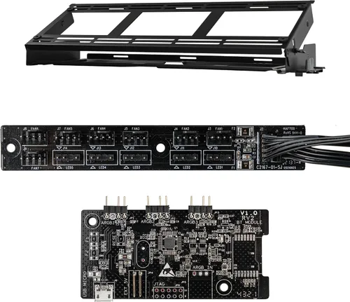 Vista 17 de Cooler Master HAF 700 E-ATX Caja de PC de Alto Flujo de Aire, Panel Frontal de Malla, Ventiladores Duales ARG 200mm Customizable Sickleflow, 1 x USB