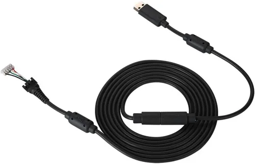 Vista 7 de Cable de repuesto USB de 5 pines para gamepad de 8.2 pies con adaptador separable para Xbox 360, cable de repuesto para controlador Xbox 360, cable