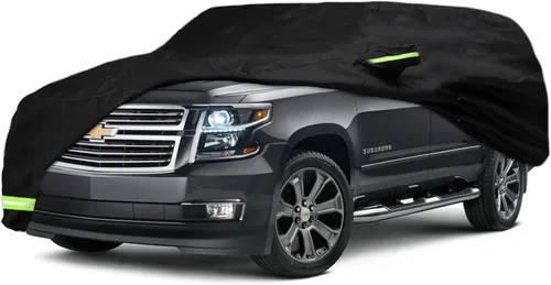 Vista 8 de YIXIN Funda impermeable para automóvil Chevrolet Tahoe/GMC Yukon/Cadillac Escalade 2007-2026, ajuste personalizado, correa 100% impermeable