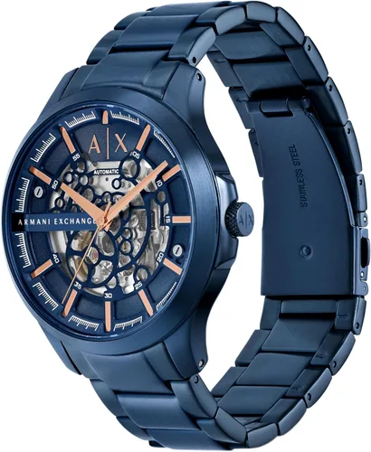 Vista 3 de Armani Exchange AX Men's Automatic Blue Stainless Steel Watch