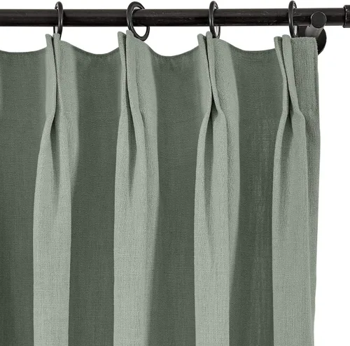 Vista 111 de Frelement Cortinas plisadas de lino de algodón de 100 pulgadas de ancho y 102 pulgadas de largo, cortinas con reducción de ruido para sala