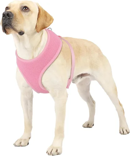 Vista 8 de MoNiBloom Arnés para perro de tamaño pequeño, chaleco acolchado suave para cachorros para caminar, correr, entrenar - negro, XS