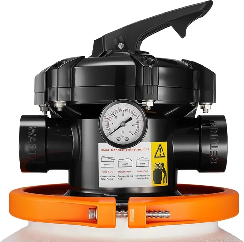 Vista 11 de VEVOR Bomba de filtro de arena de 12 pulgadas para piscinas sobre el suelo de hasta 15000 galones, sistema de filtración de piscina de 0.33 HP 3000