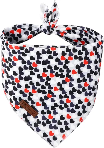 Vista 15 de Bandana de verano para mascotas - Bufanda triangular de rejilla de algodón cómoda para cachorros, pañuelo lavable para perros o gatos, niños