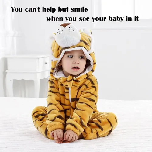 Vista 2 de Disfraz de bebé de Halloween para niños pequeños, rómper, mameluco para niños o niñas, ropa de animales, de 2 a 36 meses