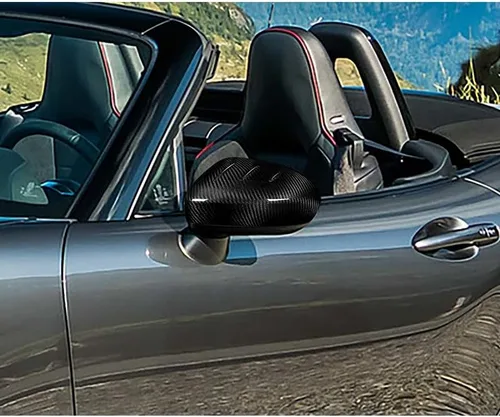 Vista 5 de EPARTS - Par de tapas de fibra de carbono para espejo lateral compatibles con Mazda MX-5 Miata 2016 2017 2018 2019 2020 2021 2022 2023