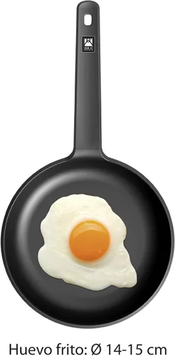 Vista 8 de BRA - Sartén BRA Eficiente Naranja Ø 8.7 in TEFLON NEGRO Naranja