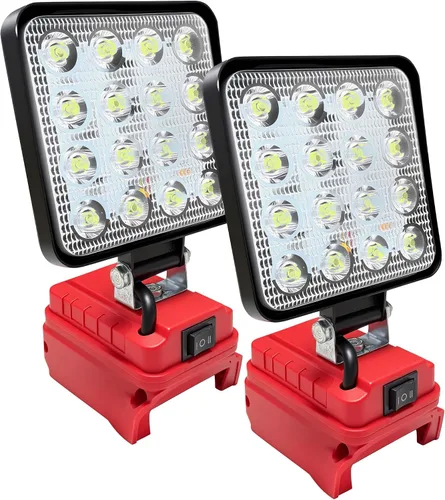 Vista 10 de Luz de trabajo LED de 60W 4500LM compatible con batería Milwaukee de 18 V