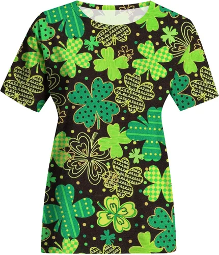 Vista 4 de Camiseta de manga corta para mujer del Día de San Patricio