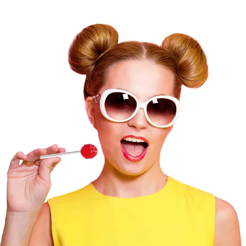 Vista 2 de Fruidles Mini Pops - Chupones de piruletas, sabores surtidos, lácteos certificados Kosher, envueltos individualmente, bolsa resellable (1 libra)
