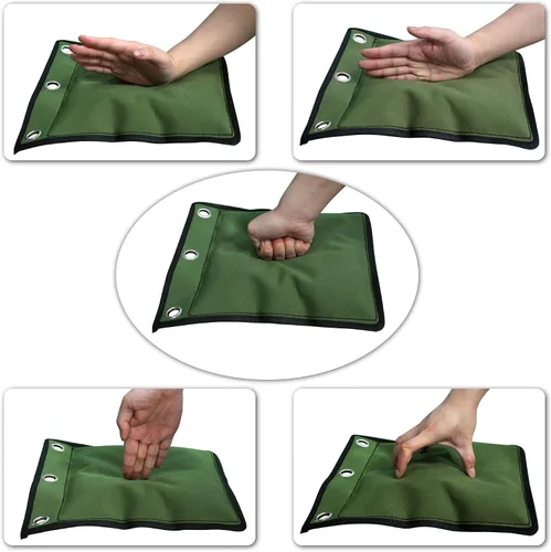Vista 7 de ZooBoo Wing Chun Kung Fu Bolsa de pared de lona de cuero Kick Boxing Striking Punch Bag