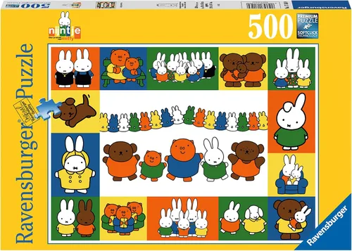Vista 2 de Ravensburger Puzzle Miffy Portraits - Rompecabezas - 500 Piezas