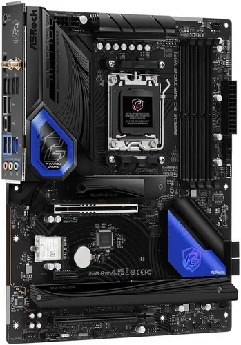 Vista 4 de ASRock B650E PG Riptide WiFi AM5 Ryzen 7000 AMD B650 SATA 6Gb/s DDR5 ATX placa base