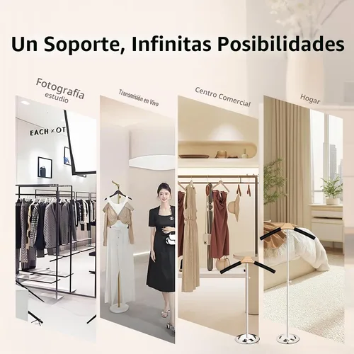Vista 3 de Soporte para exhibición de camisas con altura ajustable de 20 a 36 pulgadas, torso de maniquí con acolchado de espuma, soporte premium