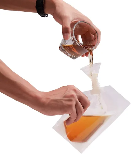 Vista 3 de Kit de bolsas ocultables y reutilizables para petaca, para ocultar alcohol
