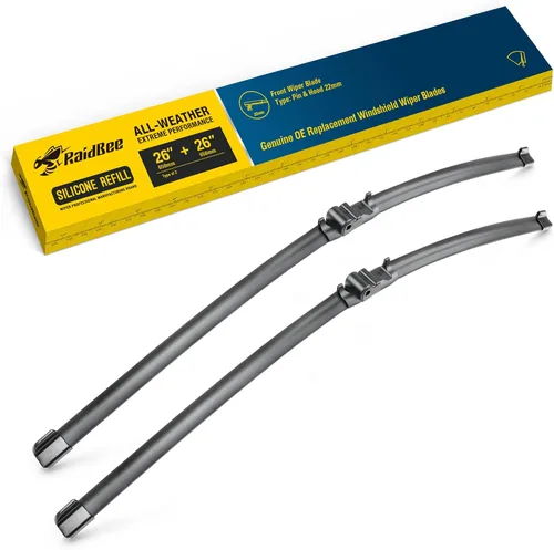 Vista 83 de Raidbee® Limpiaparabrisas de repuesto de 13 + 13 pulgadas para Jeep Wrangler 1999-2006 para todas las estaciones, calidad de equipo original