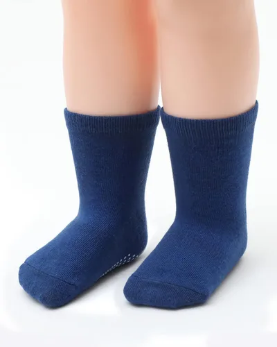 Vista 4 de BOOPH Calcetines antideslizantes para bebés, niños y niñas, con agarres, 12 pares