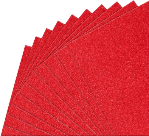 Vista 10 de FEILIBAY 20 hojas de papel de cartulina negra con purpurina, tamaño A4, para manualidades, decoraciones de cumpleaños y bodas, caja de regalo