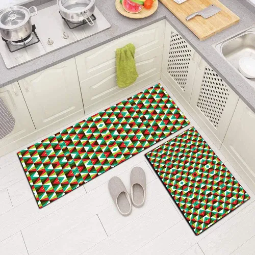 Vista 3 de Alfombra de pasillo con diseño contemporáneo, de 35.5 pulgadas x 11 pies, para pasillos, cocina, entrada, vestíbulo, alfombra de pelo bajo, lavable