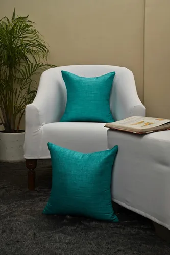Vista 4 de Almohadas decorativas para sofá cama, almohadas decorativas de sala de estar, almohadas rústicas, fundas de almohada sólidas de seda