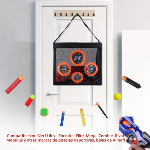 Vista 7 de Hely Cancy - Bolsa de almacenamiento de malla portátil para juguetes de práctica de tiro con objetivo compatible con dardos Nerf para niños de 6