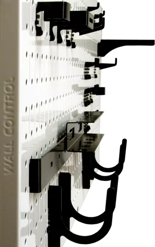 Vista 5 de Wall Control Sistema modular de organizador de herramientas de tablero perforado, unidad de almacenamiento de herramientas de tablero de clavijas