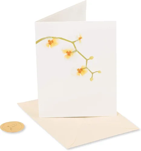 Vista 4 de Papyrus - Tarjeta en blanco (Flores elegantes)
