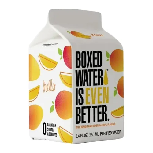 Vista 11 de Agua en caja de 8.5 onzas (paquete de 24) – Mora azul en cajas, sin BPA, cartones rellenables, alternativa sostenible al agua embotellada
