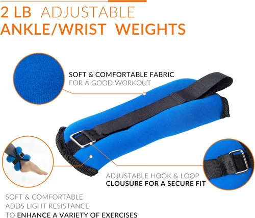 Vista 3 de Tone Fitness Pesas de tobillo/muñeca Opciones múltiples