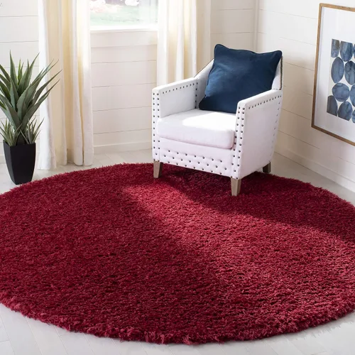 Vista 7 de SAFAVIEH Madrid Shag Collection - Alfombra decorativa, 4 x 6 pies, diseño liso, no desprende pelusa y de fácil cuidado, 1.6 pulgadas de grosor