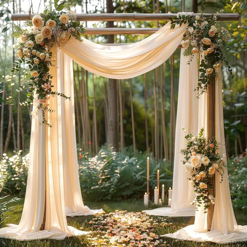 Vista 28 de Tela Negra para Drapeado de Arco de Boda 1 Panel 30'' x 20 Pies Cortinas Negras Tela Transparente Telón de Fondo Telas para Drapeado de Arco