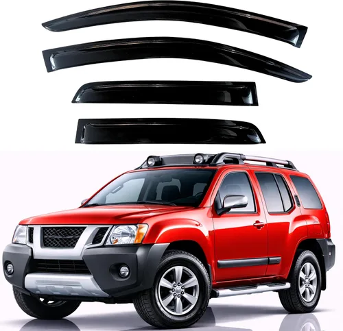 Vista 185 de KPY Protector de lluvia compatible con Ford Bronco 1980-1996, Ford F150 F250 F350, deflectores de ventilación lateral para visera de ventana