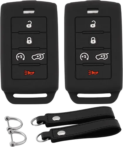 Vista 18 de Funda para Llavero de Silicona para Auto Compatible con Ford F150 Explorer Mustang Edge, para Lincoln MKZ MKX MKC con 5 Botones, Protector Completo