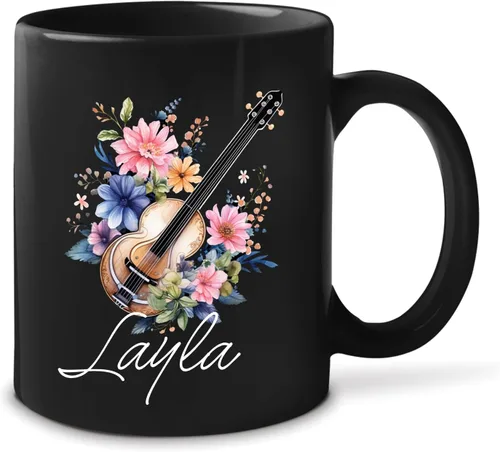 Vista 20 de Taza de instrumentos personalizada 2023, amante del violín, taza de violín personalizada con nombre, regalo para violinista, taza de violín
