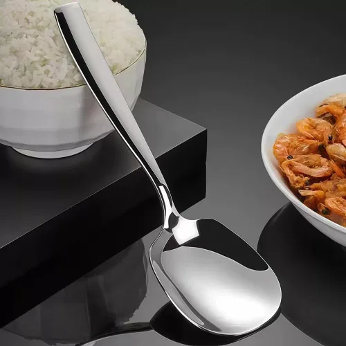 Vista 2 de Cuchara grande para servir, de acero inoxidable 316L, cuchara para servir bufé de 9.5 pulgadas (paquete de 1)