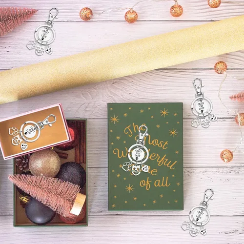 Vista 5 de Llavero de gato de regalo para mujeres, con estampado de patas, cara de gato, lindo y divertido mini colgante de joyería para novia, mejor amiga