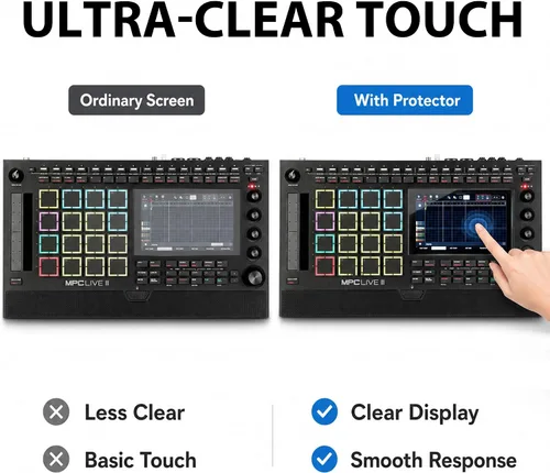Vista 4 de Musiin Protector de pantalla táctil de 7 pulgadas compatible con Akai MPC
