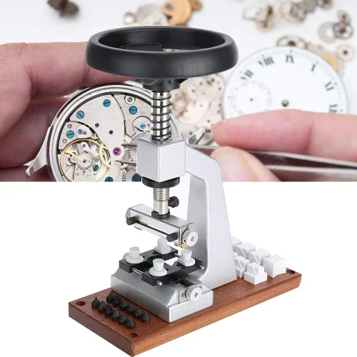 Vista 4 de Herramienta para quitar la parte trasera del reloj, 5700, abridor de reloj, con base de metal, apto para reparación de relojes