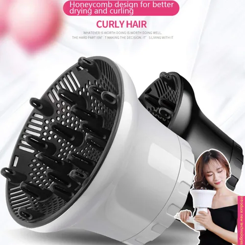 Vista 8 de Difusor universal para secador de pelo, boquilla de secador de pelo, accesorio para cabello rizado y cabello ondulado natural, herramientas