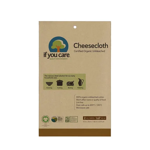 Vista 8 de IF YOU CARE Estopilla de 72 x 36 pulgadas, sin blanquear, 2 yardas cuadradas, 1 unidad