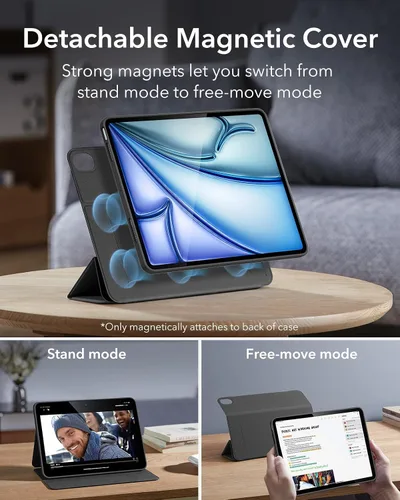 Vista 4 de ESR Funda para iPad Air de 11 pulgadas M3/M2 (2025/2024), Funda para iPad Air de 5ª/4ª generación (2022/2020) de 10.9 pulgadas con soporte