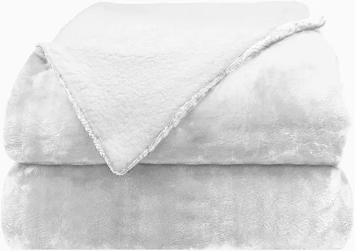 Vista 7 de Comfort Lab Manta reversible de franela Sherpa – Elegante manta mullida para sofá y decoración del hogar – Anti frisado no se desprende, acogedora