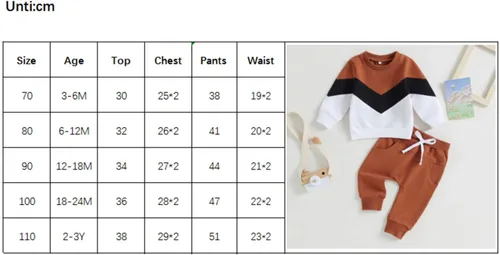 Vista 8 de YINGISFITM Conjunto de sudadera de manga larga con capucha y botones a cuadros para niños pequeños, ropa de invierno a la moda