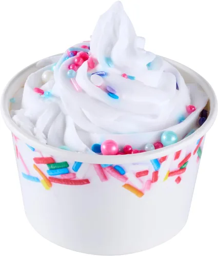 Vista 82 de Restaurantware Coppetta - Vasos de postre de 3 onzas, 50 tazas desechables para helado, tapas se venden por separado, cuencos de papel a cuadros