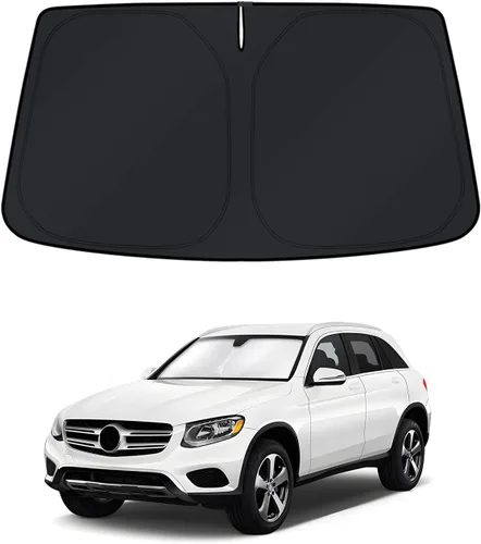 Vista 12 de KUST Parasol para parabrisas para BMW X1 F48 2016, 2017, 2018, 2019, 2020, 2021, 2022, accesorios de ajuste personalizado, parasol plegable