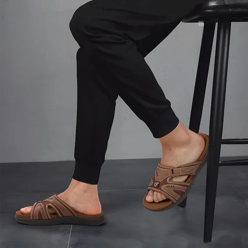 Vista 7 de COFACE Sandalias de recuperación deportiva para hombre, fascitis plantar, suaves, ligeras, ortopédicas