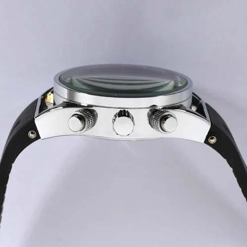 Vista 6 de FORSINING Reloj de pulsera de plástico para hombre con calendario de día Tourbillon de moda automático JAG448M3S1
