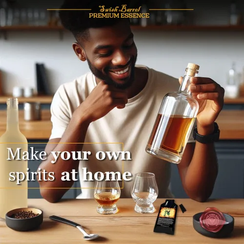 Vista 2 de Esencia de sabor a whisky de canela (paquete individual), recambio de sabor de licor para envejecimiento en barrica, mezcladores de cócteles