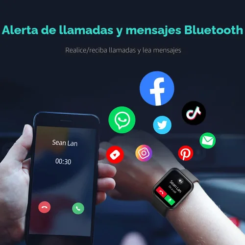 Vista 3 de [Usado] SKG Reloj inteligente para hombres y mujeres, Android iPhone con Alexa incorporado y llamada Bluetooth (respuesta/hacer llamadas) rastreador
